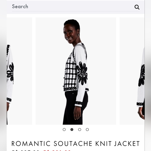 Nic + Zoe Romantic Soutache Knit Jacket - Picture 2 of 7